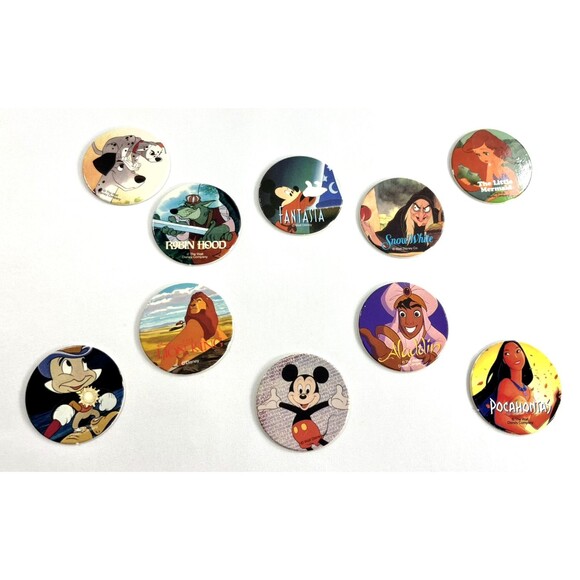 Vintage Assorted Lot of 10 Disney Themed Pogs / Milk Caps - Picture 4 of 8